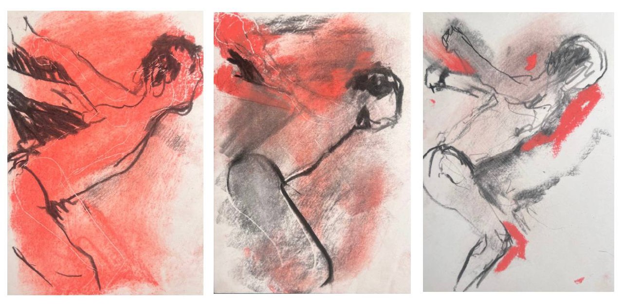 Three Men Ready for the Pool